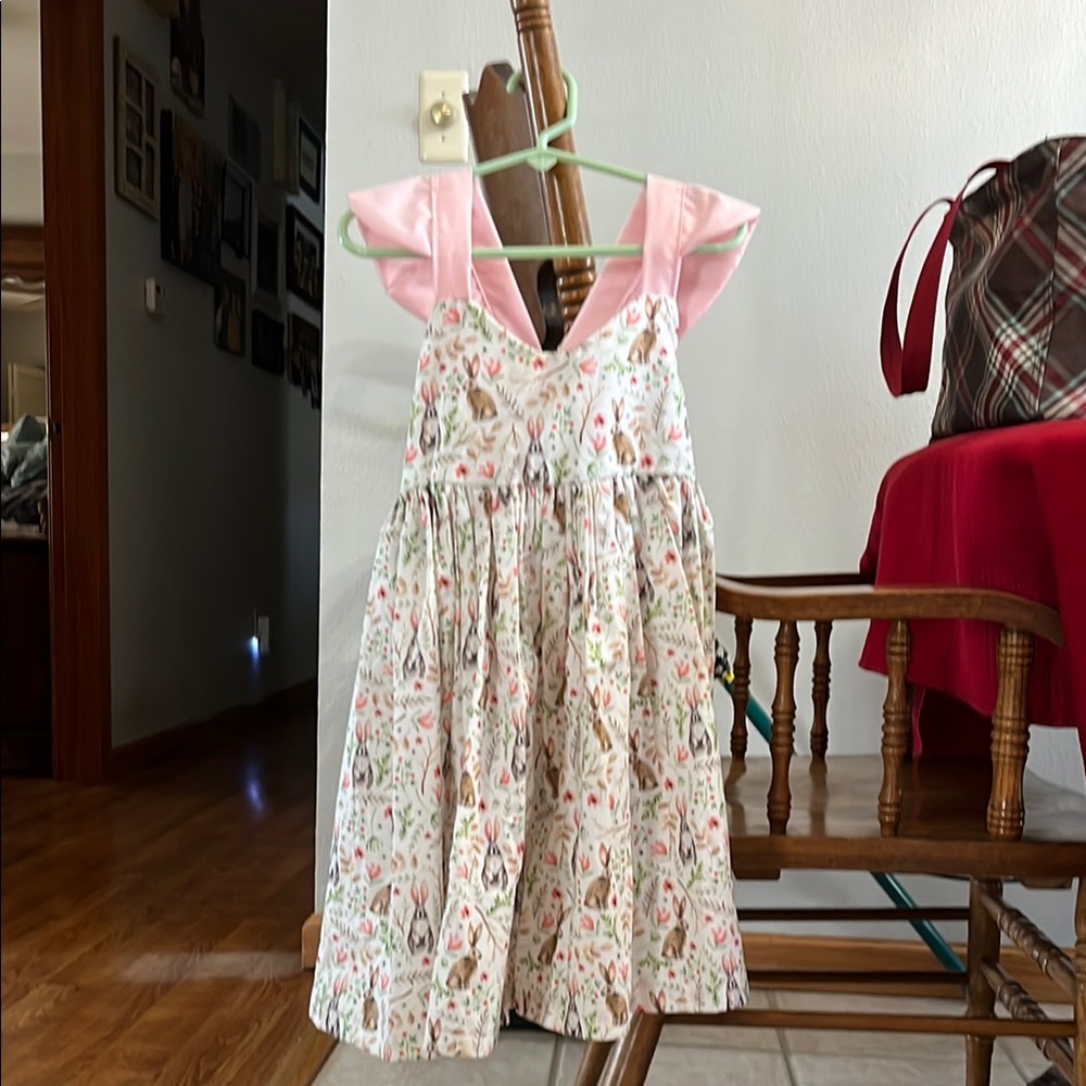 Floral Pink Kids Dress